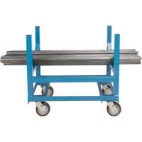 Chariot &agrave; berceaux pour tuyaux et barres, 24" lo x 24" la x 34" h, Capacit&eacute; de 2500 lb, Roue Polyur&eacute;thane PB Rental Co. Ltd.