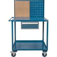 Chariot de service mobile, 2 Tiers, 24" la x 57" h x 40" p, Capacit&eacute; 1200 lb PB Rental Co. Ltd.