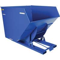 Conteneur autobasculeur, Acier, 4 vg³, Bleu PB Rental Co. Ltd.