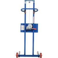 Plateforme &eacute;l&eacute;vatrice &agrave; profil bas pour charge l&eacute;g&egrave;re, M&eacute;canisme Treuil manuel, Capacit&eacute; de 400 lb, Levage max de 55" PB Rental Co. Ltd.