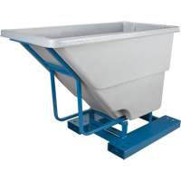 Self-Dumping Hopper, Polyethylene, 5/8 cu.yd., Grey PB Rental Co. Ltd.