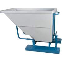 Self-Dumping Hopper, Polyethylene, 5/8 cu.yd., Grey PB Rental Co. Ltd.