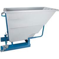 Self-Dumping Hopper, Polyethylene, 1-1/10 cu.yd, Grey PB Rental Co. Ltd.
