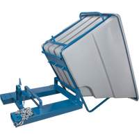 Self-Dumping Hopper, Polyethylene, 1-1/10 cu.yd, Grey PB Rental Co. Ltd.