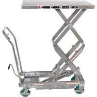 Manual Hydraulic Scissor Lift Table, 36-1/4" L x 19-3/8" W, Stainless Steel, 600 lbs. Capacity PB Rental Co. Ltd.
