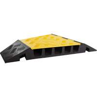 Powerhouse Heavy-Duty Left Turn Cable Protector, 5 Channels, 12" L x 19.75" W x 2.25" H PB Rental Co. Ltd.