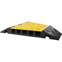 Powerhouse Heavy-Duty Right Turn Cable Protector, 5 Channels, 12" L x 19.75" W x 2.25" H PB Rental Co. Ltd.