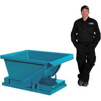 Conteneur autobasculeur, Acier, 1/4 vg³, Bleu PB Rental Co. Ltd.