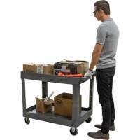 Utility Service Cart, 2 Tiers, 24-5/8" x 32-1/2" x 40", 550 lbs. Capacity PB Rental Co. Ltd.