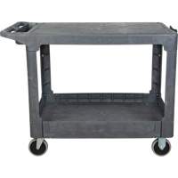 Flat-Shelf Utility Service Cart, 2 Tiers, 25-1/4" x 32-1/4" x 44", 550 lbs. Capacity PB Rental Co. Ltd.