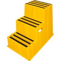 Escabeau industriel, 3 marches, 34-13/16" x 22-7/16" x Hauteur 28-1/2" PB Rental Co. Ltd.