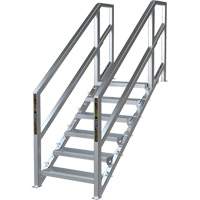 Syst&egrave;me d'escalier modulaire pour la construction de 6-10 marches SmartStairs, 75" ha PB Rental Co. Ltd.