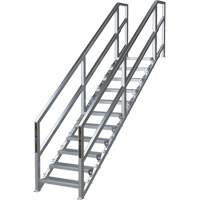 Syst&egrave;me d'escalier modulaire pour la construction de 11-16 marches SmartStairs, 120" ha PB Rental Co. Ltd.