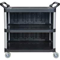 Chariot utilitaire, 3 tiers, 19-3/4" x 37-1/2" x 40-1/4", Capacit&eacute; 250 lb PB Rental Co. Ltd.