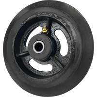 Roue en caoutchouc moul&eacute;, 6'' (152 mm) dia. x 1-1/2" (38 mm) la, Capacit&eacute; de 450 lb (204 kg) PB Rental Co. Ltd.