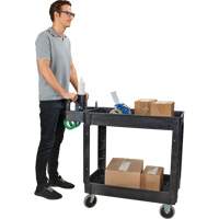 Chariot utilitaire, 2 tiers, 17-1/8" x 33-1/2" x 37-5/8", Capacit&eacute; 550 lb PB Rental Co. Ltd.