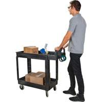 Chariot utilitaire, 2 tiers, 17-1/8" x 33-1/2" x 37-5/8", Capacit&eacute; 550 lb PB Rental Co. Ltd.