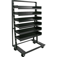 Single-Sided Heavy Duty A-Frame Cart with 6 Trays, 38" x 25" x 63", 2500 lbs. Capacity PB Rental Co. Ltd.