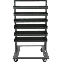 Single-Sided Heavy Duty A-Frame Cart with 6 Lipped Trays, 38" x 25" x 63", 2500 lbs. Capacity PB Rental Co. Ltd.