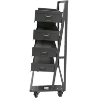 Single-Sided Heavy Duty A-Frame Cart with 4 Large Trays, 38" x 25" x 63", 2500 lbs. Capacity PB Rental Co. Ltd.