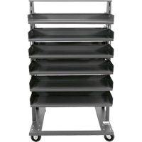 Double-Sided Heavy Duty A-Frame Cart with 12 Trays, 38" x 30" x 63", 2500 lbs. Capacity PB Rental Co. Ltd.