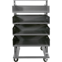 Double-Sided Heavy Duty A-Frame Cart with 8 Large Trays, 38" x 30" x 63", 2500 lbs. Capacity PB Rental Co. Ltd.