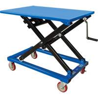 Manual Scissor Lift Table, 37-3/8" L x 23-5/8" W, Steel, 660 lbs. Capacity PB Rental Co. Ltd.