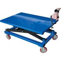 Manual Scissor Lift Table, 37-3/8" L x 23-5/8" W, Steel, 660 lbs. Capacity PB Rental Co. Ltd.