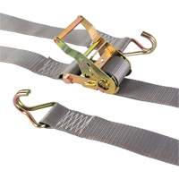 Tendeur d'arrimage utilitaire robuste, Crochet en J, 2" la x 16' lo, Charge d'utilisation 500 lb (227 kg) PB Rental Co. Ltd.