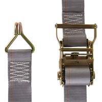 Tendeur d'arrimage utilitaire robuste, Crochet en J, 2" la x 16' lo, Charge d'utilisation 500 lb (227 kg) PB Rental Co. Ltd.