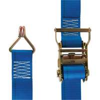 Tendeur d'arrimage utilitaire robuste, Crochet en J, 2" la x 20' lo, Charge d'utilisation 500 lb (227 kg) PB Rental Co. Ltd.