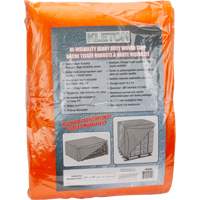 High-Visibility Heavy-Duty Woven Tarp, Polyethylene, Green/Orange, 16' x 20' x 12 mils PB Rental Co. Ltd.