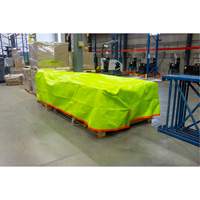 High-Visibility Heavy-Duty Woven Tarp, Polyethylene, Green/Orange, 16' x 20' x 12 mils PB Rental Co. Ltd.