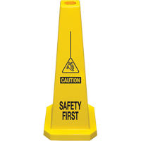 "Safety First" Lamba Traffic Cones, English with Pictogram PB Rental Co. Ltd.