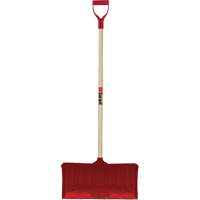 Red Snow Pusher, Polypropylene Blade, D-Grip Handle, 20-3/4" W PB Rental Co. Ltd.