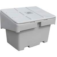 Contenants pour sel & sable SOS, Avec Moraillon, 42" x 29" x 30", 11 pi³, Gris PB Rental Co. Ltd.