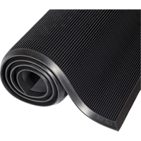 Mat-A-Dor Mat, Rubber, Scraper Type, Finger Tip Style Pattern, 2' x 2-2/3', Black PB Rental Co. Ltd.
