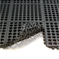 24/Seven&reg; Matting, Rubber, 3' W x 3' L, 5/8" Thick, Black PB Rental Co. Ltd.