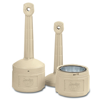 Smokers Cease-Fire&reg; Cigarette Butt Receptacle, Free-Standing, Plastic, 4 US gal. Capacity, 38-1/2" Height PB Rental Co. Ltd.
