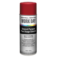 Industrial Work Day Paint, Red, Gloss, 10 oz., Aerosol Can PB Rental Co. Ltd.