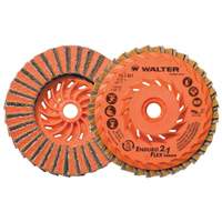 Enduro-Flex 2-IN-1 Turbo Finishing Disc, 4-1/2" x 5/8"-11, Type 27, 80 Grit, Aluminum Oxide PB Rental Co. Ltd.