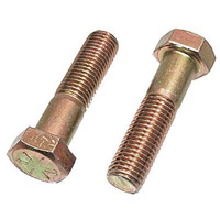 Vis d'assemblage hexagonale, 3/8" dia., 4" lo, Acier inoxydable, Cors&eacute; PB Rental Co. Ltd.