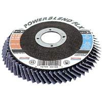 Disque &agrave; lamelles flexible PowerBlend FLX, 4-1/2" x 7/8", Type 27, Grain Z60, Alumine de zirconium PB Rental Co. Ltd.