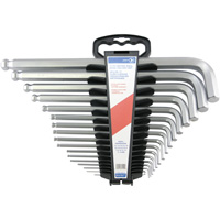 Jumbo Extra-Long Ball Nose Hex Key Set, 17 Pcs., Metric PB Rental Co. Ltd.