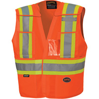 6930 Drop Shoulder Tear-Away Safety Vest, High Visibility Orange, Large/X-Large, Polyester PB Rental Co. Ltd.