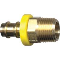 Raccord m&acirc;le de tuyau Grip-Tite, 1/4" x 1/4" dia., Laiton PB Rental Co. Ltd.