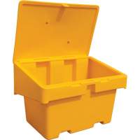 Contenants pour sel & sable SOS, Avec Moraillon, 48" x 33" x 34", 18,5 pi³, Jaune PB Rental Co. Ltd.