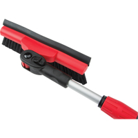 Snow Brush With Pivot Head, Telescopic, Rubber Squeegee Blade, 52" Long, Black/Red PB Rental Co. Ltd.