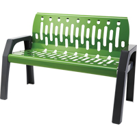 Stream Benches, Steel, 48" L x 48" W x 34" H, Green PB Rental Co. Ltd.