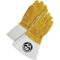 Gants pour soudeur avec poignet de 5", Cuir de vache refendu, Taille Taille unique PB Rental Co. Ltd.